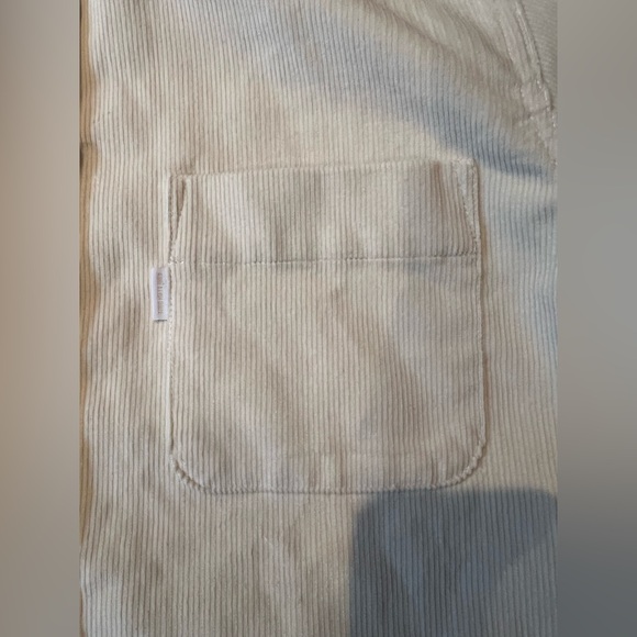 NWT Aime Leon Dore Cream Corduroy Button Up Shacket with Hood— Size Large - Picture 3 of 12